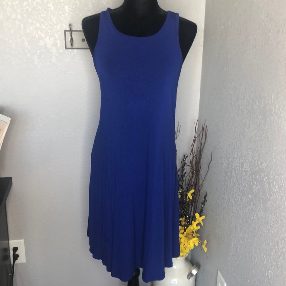 Stretchy Slate Blue Dress